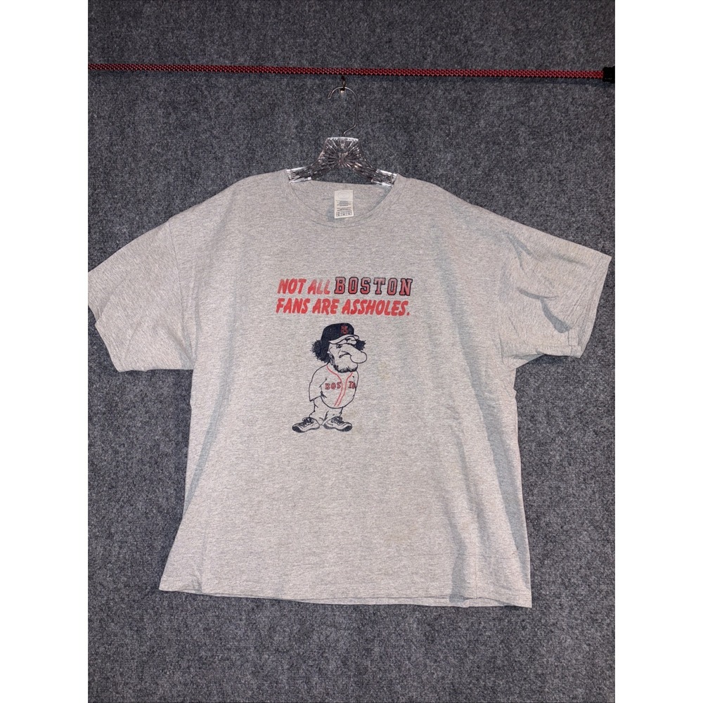 Vintage 90s Delta pro weight Not All Boston Fans Are T-shirt Xl Boxy Anti Sox